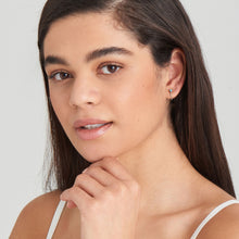 Load image into Gallery viewer, Turquoise Chain Drop Silver Stud Earrings