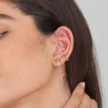 Load image into Gallery viewer, Gold Sparkle Crawler Barbell Single Earring