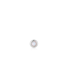 Load image into Gallery viewer, Silver Kyoto Opal Bezel Barbell Single Earring