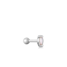 Load image into Gallery viewer, Silver Kyoto Opal Marquise Barbell Single Earring