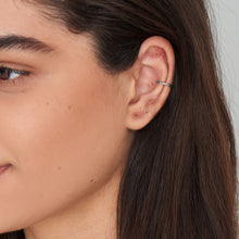 Load image into Gallery viewer, Silver Rope Ear Cuff
