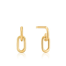 Load image into Gallery viewer, Gold Link Stud Earrings