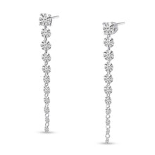 Load image into Gallery viewer, Graduated Dashing Diamond Earrings 2.5cts