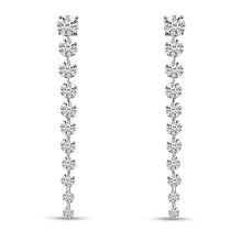 Load image into Gallery viewer, Graduated Dashing Diamond Earrings 2.5cts