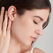 Load image into Gallery viewer, 14kt Gold Chain Drop Stud Earrings