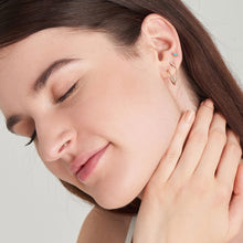 Load image into Gallery viewer, 14kt Gold Turquoise Cabochon Stud Earrings