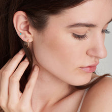 Load image into Gallery viewer, 14kt Gold Turquoise Cabochon Stud Earrings