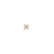 Load image into Gallery viewer, 14kt Gold Stargazer Natural Diamond Single Labret Earring