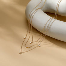 Load image into Gallery viewer, CRESSIDA | Floating Triple Diamond Necklace Necklaces AURELIE GI