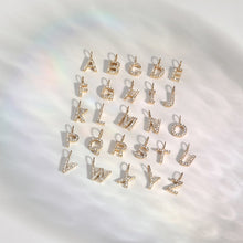 Load image into Gallery viewer, W | Diamond Initial Charm Necklace Charms AURELIE GI