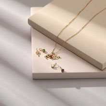 Load image into Gallery viewer, OCTOBER | Opal Necklace Charm Necklace Charms AURELIE GI