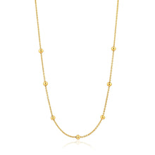 Load image into Gallery viewer, Gold Orbit Beaded Necklace