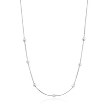 Load image into Gallery viewer, Silver Modern Beaded Necklace