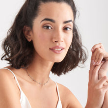 Load image into Gallery viewer, Silver Modern Beaded Necklace