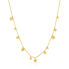 Load image into Gallery viewer, Gold Geometry Mixed Discs Necklace