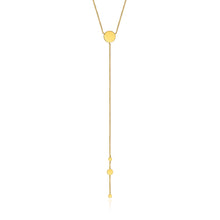 Load image into Gallery viewer, Gold Geometry Y Necklace