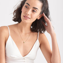 Load image into Gallery viewer, Gold Geometry Y Necklace