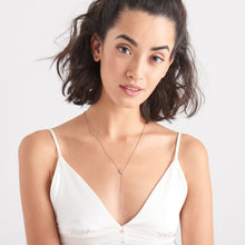 Load image into Gallery viewer, Rose Gold Geometry Y Necklace