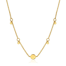 Load image into Gallery viewer, Gold Geometry Drop Discs Necklace