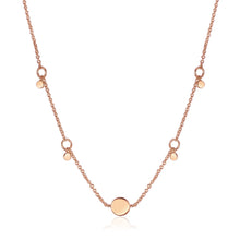 Load image into Gallery viewer, Rose Gold Geometry Drop Discs Necklace