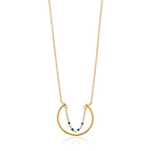 Load image into Gallery viewer, Gold Dotted Circle Necklace