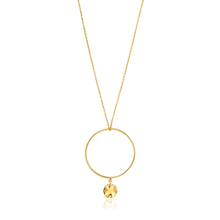 Load image into Gallery viewer, Gold Ripple Circle Necklace