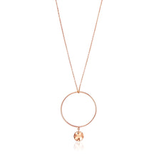 Load image into Gallery viewer, Rose Gold Ripple Circle Necklace
