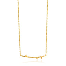 Load image into Gallery viewer, Gold Texture Solid Bar Necklace
