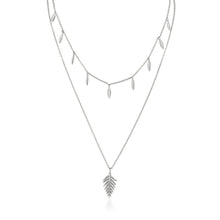 Load image into Gallery viewer, Silver Tropic Double Necklace