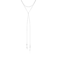 Load image into Gallery viewer, Silver Helix Lariat Necklace
