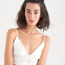 Load image into Gallery viewer, Silver Helix Lariat Necklace