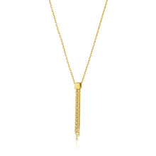 Load image into Gallery viewer, Gold Tassel Drop Necklace