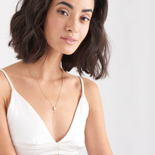 Load image into Gallery viewer, Turquoise and Opal Color Gold Y Necklace