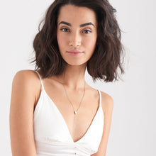 Load image into Gallery viewer, Turquoise and Opal Color Silver Y Necklace