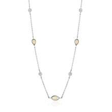 Load image into Gallery viewer, Opal Color Silver Necklace