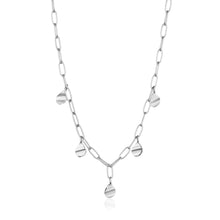 Load image into Gallery viewer, Silver Crush Drop Discs Necklace