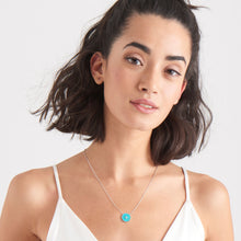 Load image into Gallery viewer, Silver Turquoise Emblem Necklace