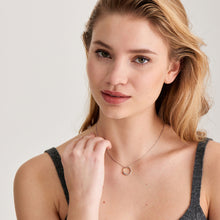 Load image into Gallery viewer, Silver Luxe Circle Necklace