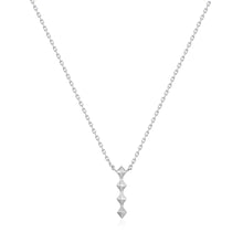 Load image into Gallery viewer, Silver Spike Drop Necklace