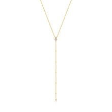 Load image into Gallery viewer, Gold Midnight Y Necklace