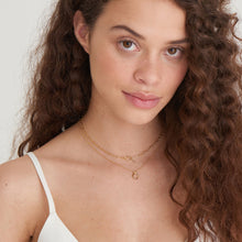 Load image into Gallery viewer, Gold Knot T Bar Chain Necklace