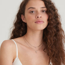 Load image into Gallery viewer, Silver Knot T Bar Chain Necklace