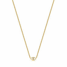 Load image into Gallery viewer, Evil Eye Gold Necklace