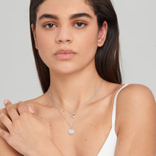 Load image into Gallery viewer, Silver Rope Heart Pendant Necklace