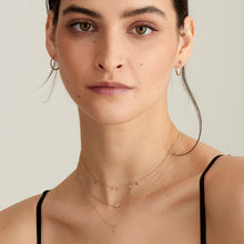 Load image into Gallery viewer, 14kt Gold Pearl and White Sapphire Radiance Necklace