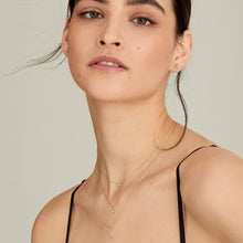 Load image into Gallery viewer, 14kt Gold Stargazer Natural Diamond Moon Necklace