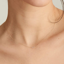 Load image into Gallery viewer, 14kt Gold Stargazer Natural Diamond Constellation Necklace