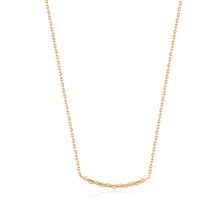 Load image into Gallery viewer, 14kt Gold Stargazer Natural Diamond Bar Necklace