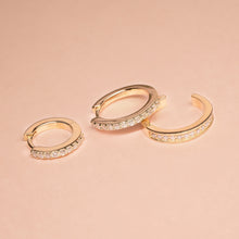 Load image into Gallery viewer, CARLY | Single Mini Diamond Huggie Hoop