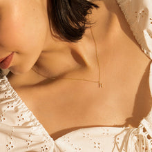 Load image into Gallery viewer, H | Diamond Initial Charm Necklace Charms AURELIE GI